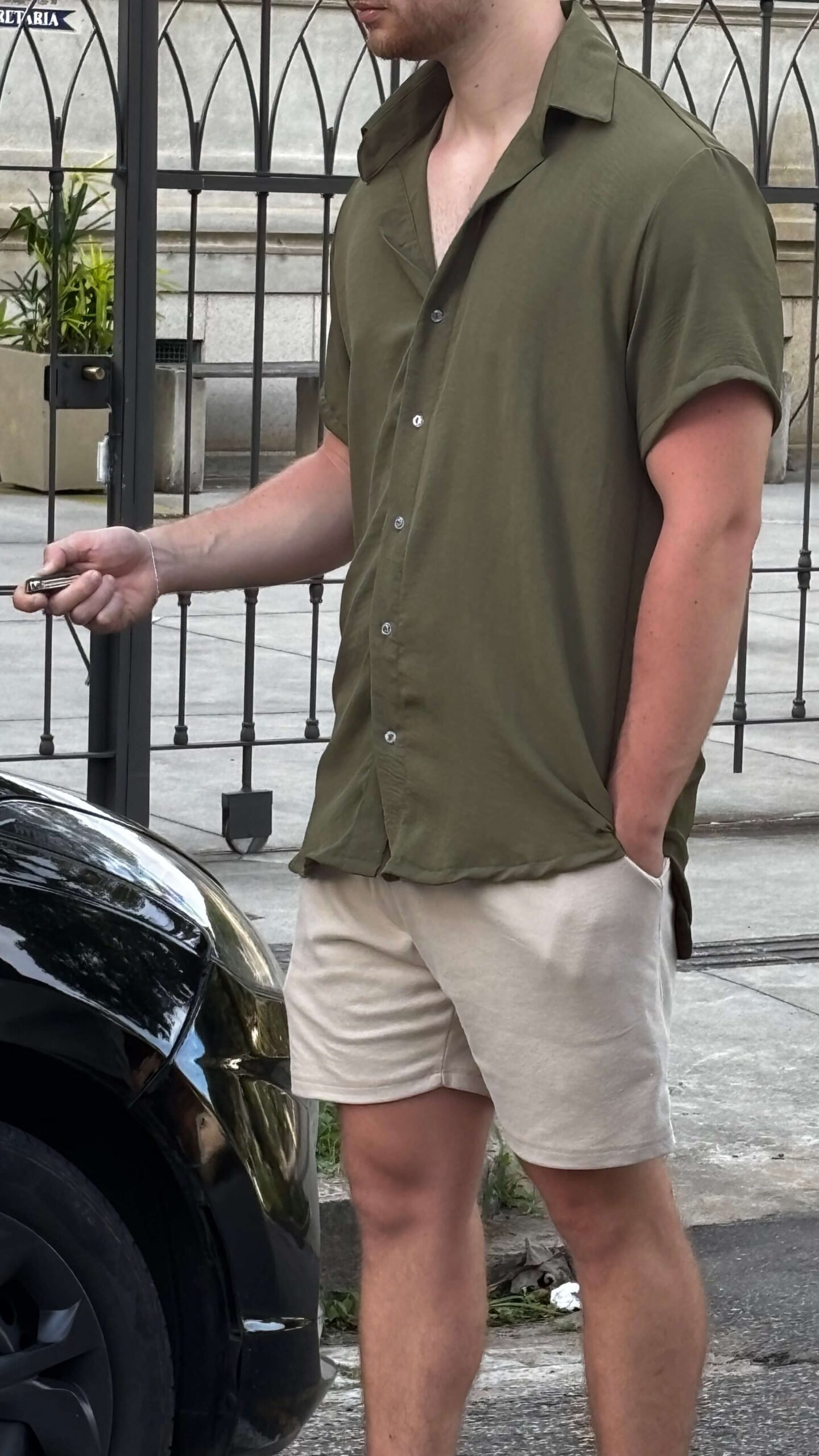 Camisa Social Masculina com Elastano – Tecido que Não Amarrota, Elegância e Conforto (Verde) - Imagem 2