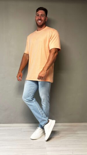 Camiseta Oversized Salmão