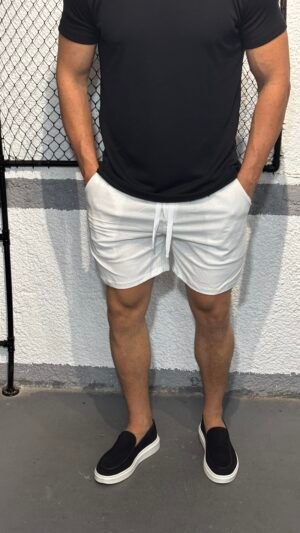 Short em Linho Branco